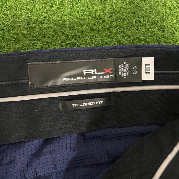 RLX Ralph Lauren Tailored Fit Mens Blue Casual Golf Chino Pants Size 34 x 30 - Picture 6 of 9